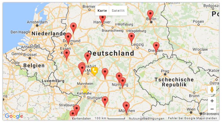 Pompe-Zentren in Deutschland